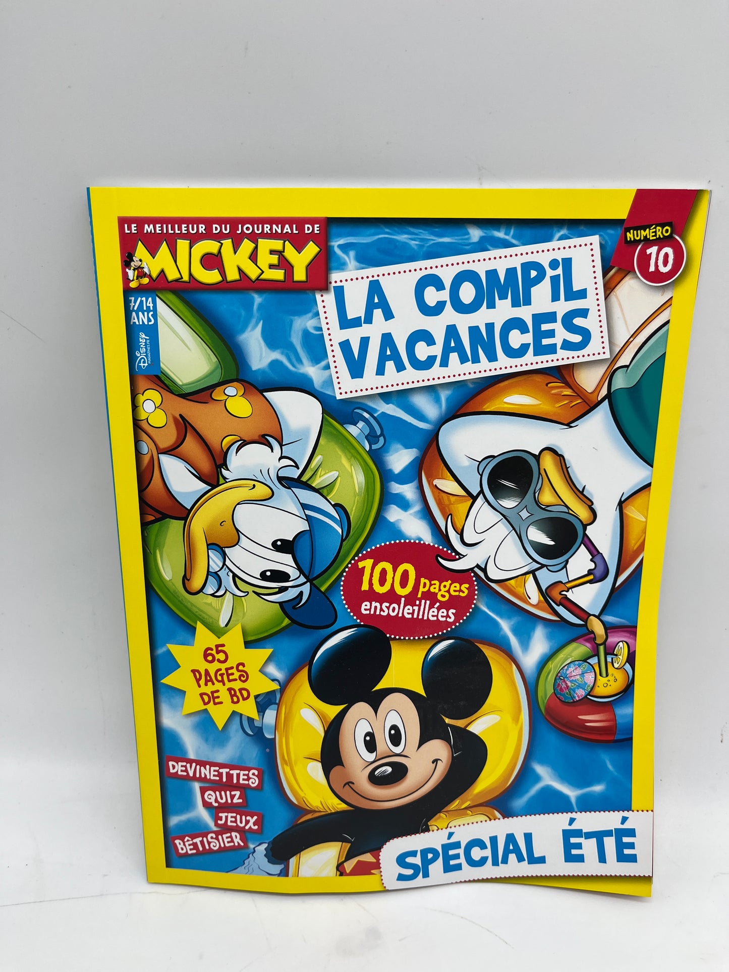 Livre d’activité Magazine BD le journal de mickey Spécial compilation de l’été NEUF !