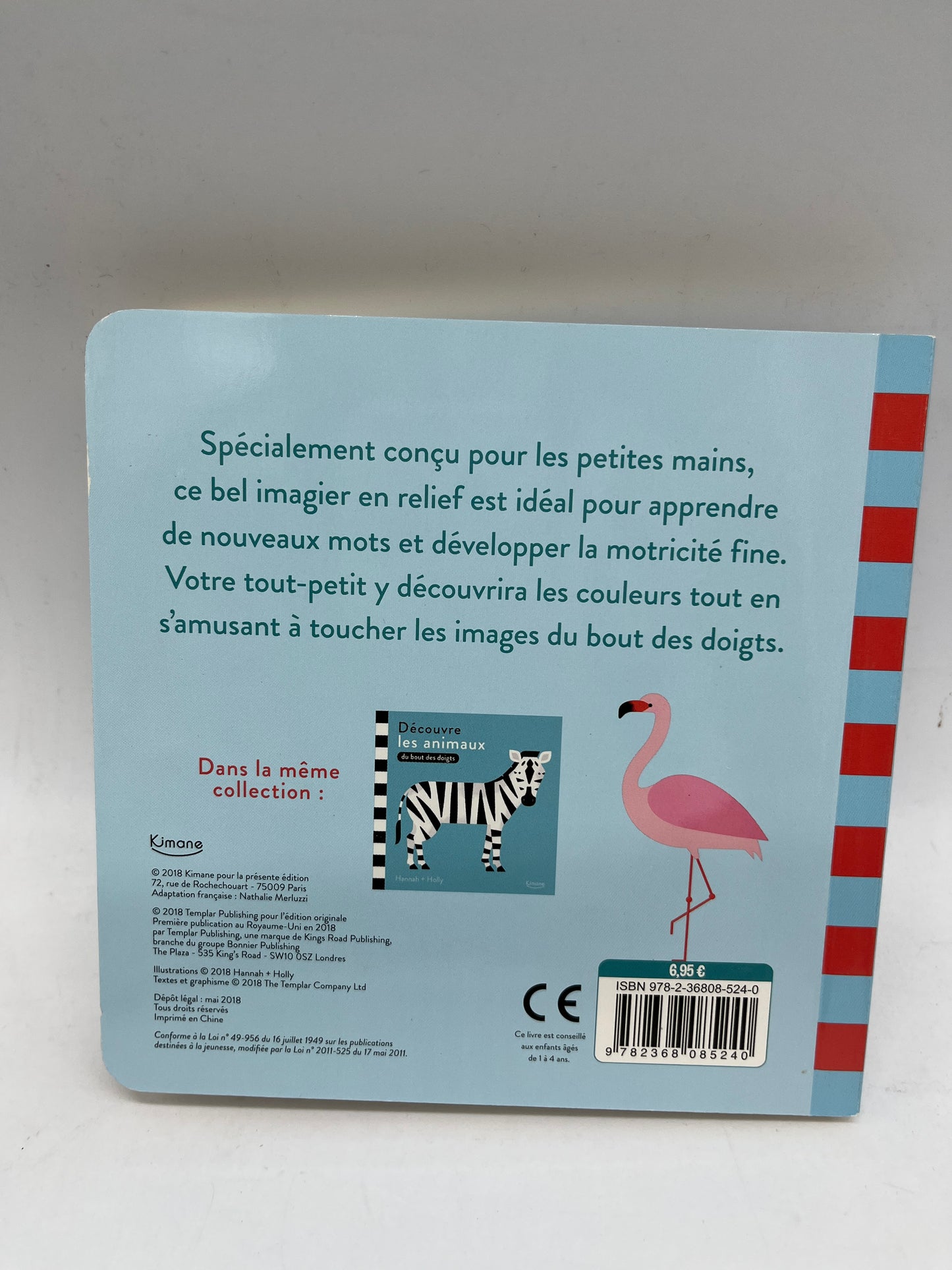 livre mes premières connaissances Imagier sur les couleurs Du bout des doigts éditions Kimone Neuf