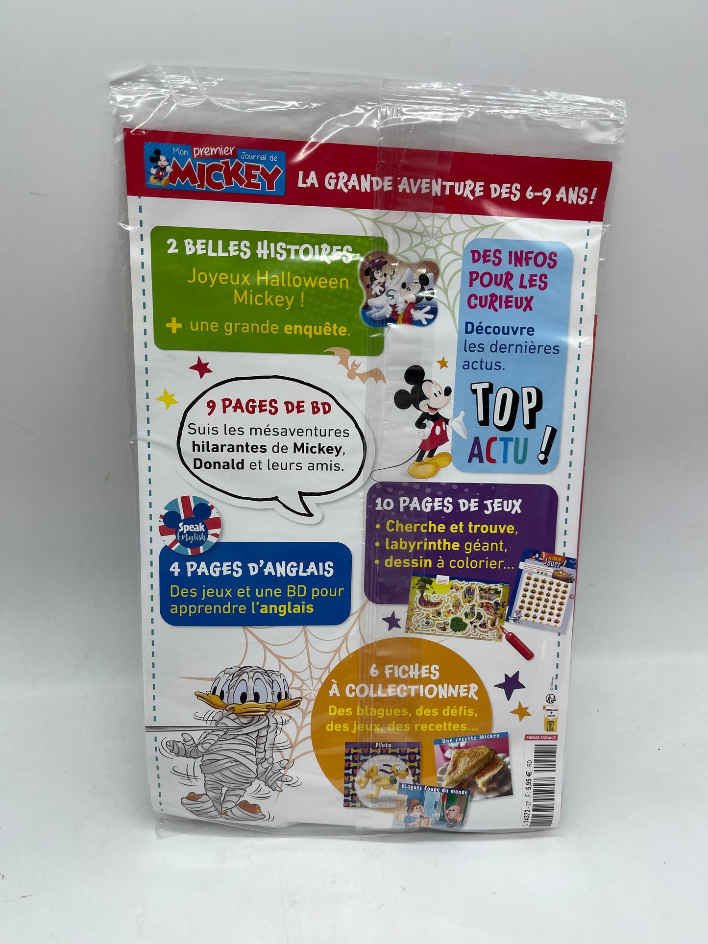 Livre d’activité Magazine Mon premier journal de Mickey avec son jouet Neuf sous blister