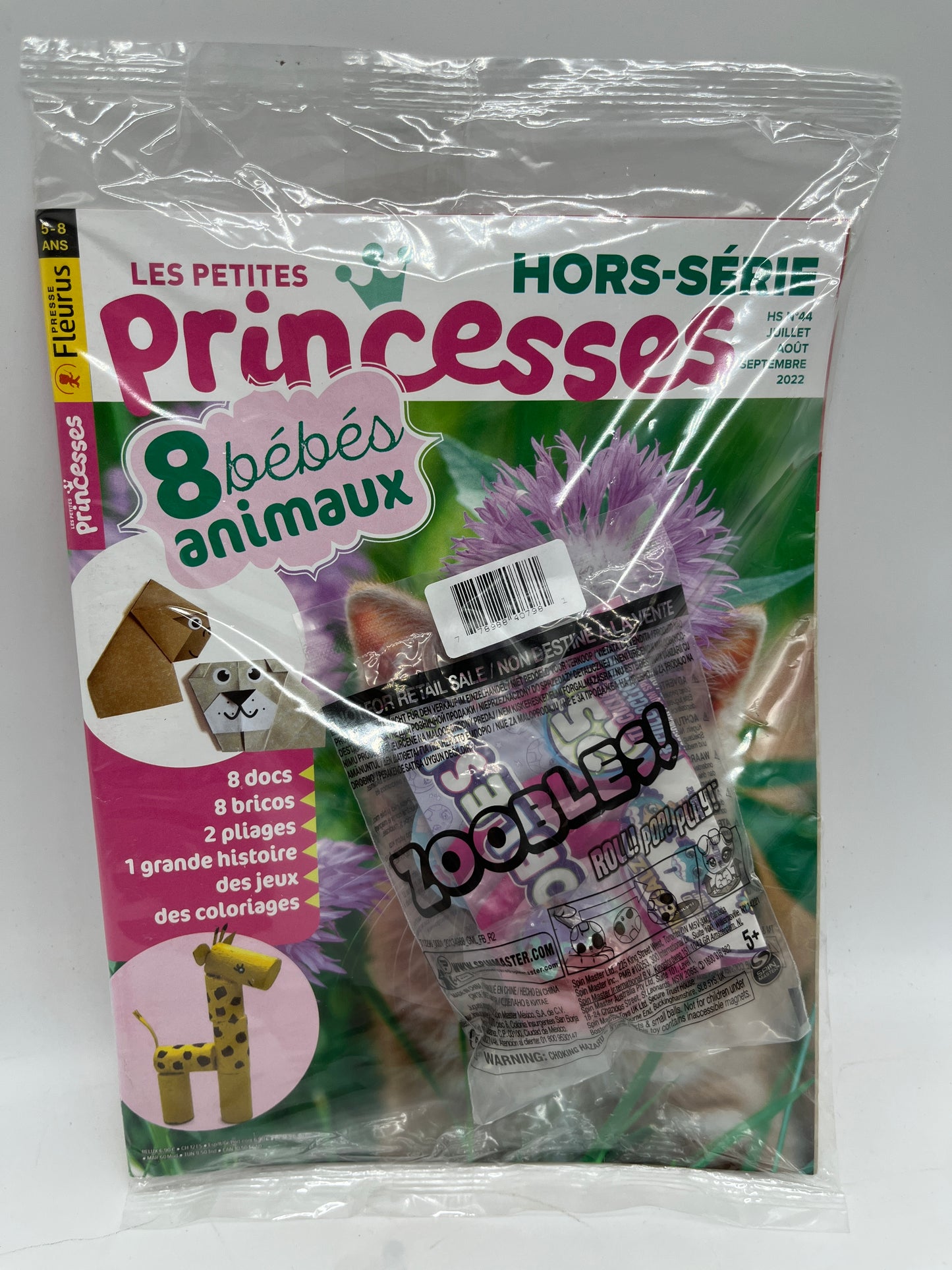Livre d’activité magazine Les petites princesses avec sa figurine Zooble hors série Neuf