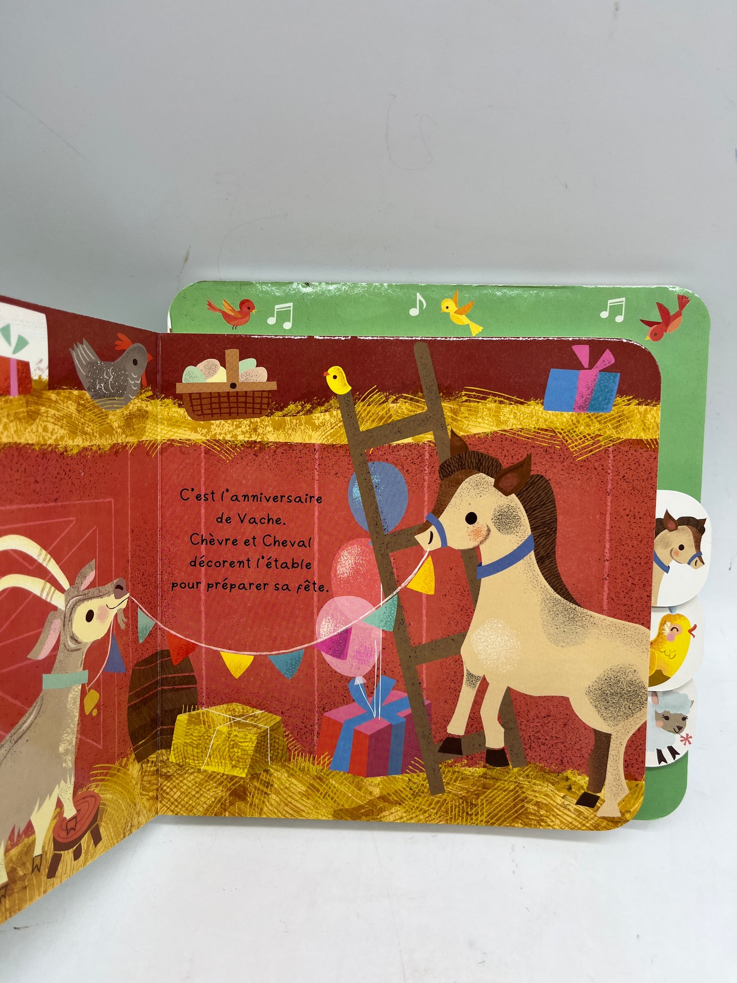 livre sonore Ludique avec tirette modèle la fête à la ferme Neuf