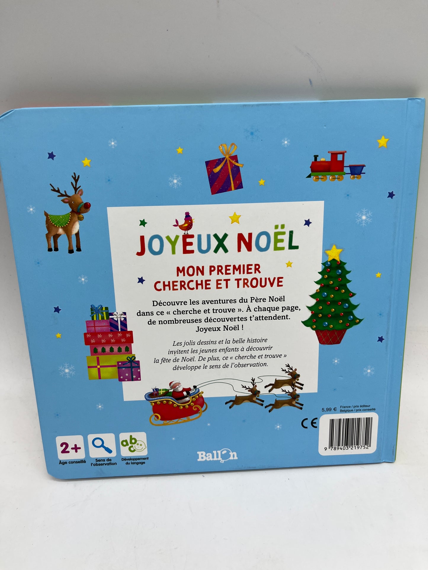 Livre Mon premier cherche et trouve Joyeux Noël Neuf !