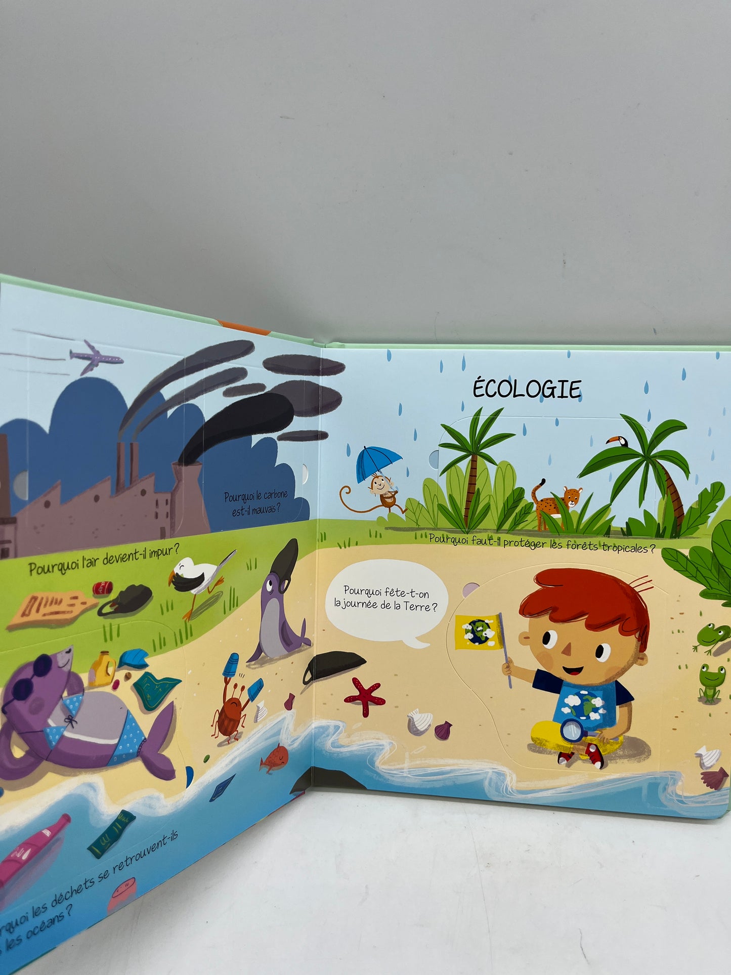 Livre Pourquoi ? Thème Plus ecolo livre question réponses avec plus de 30 rabats Neuf