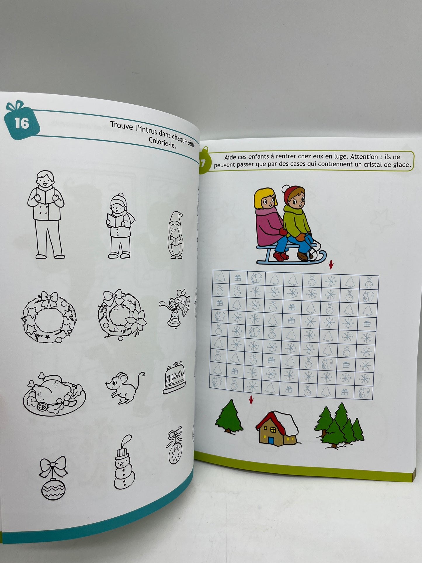 livre d’activite 100 jeux amusant Joyeux Noël spécial Noël Neuf dès 4 ans on