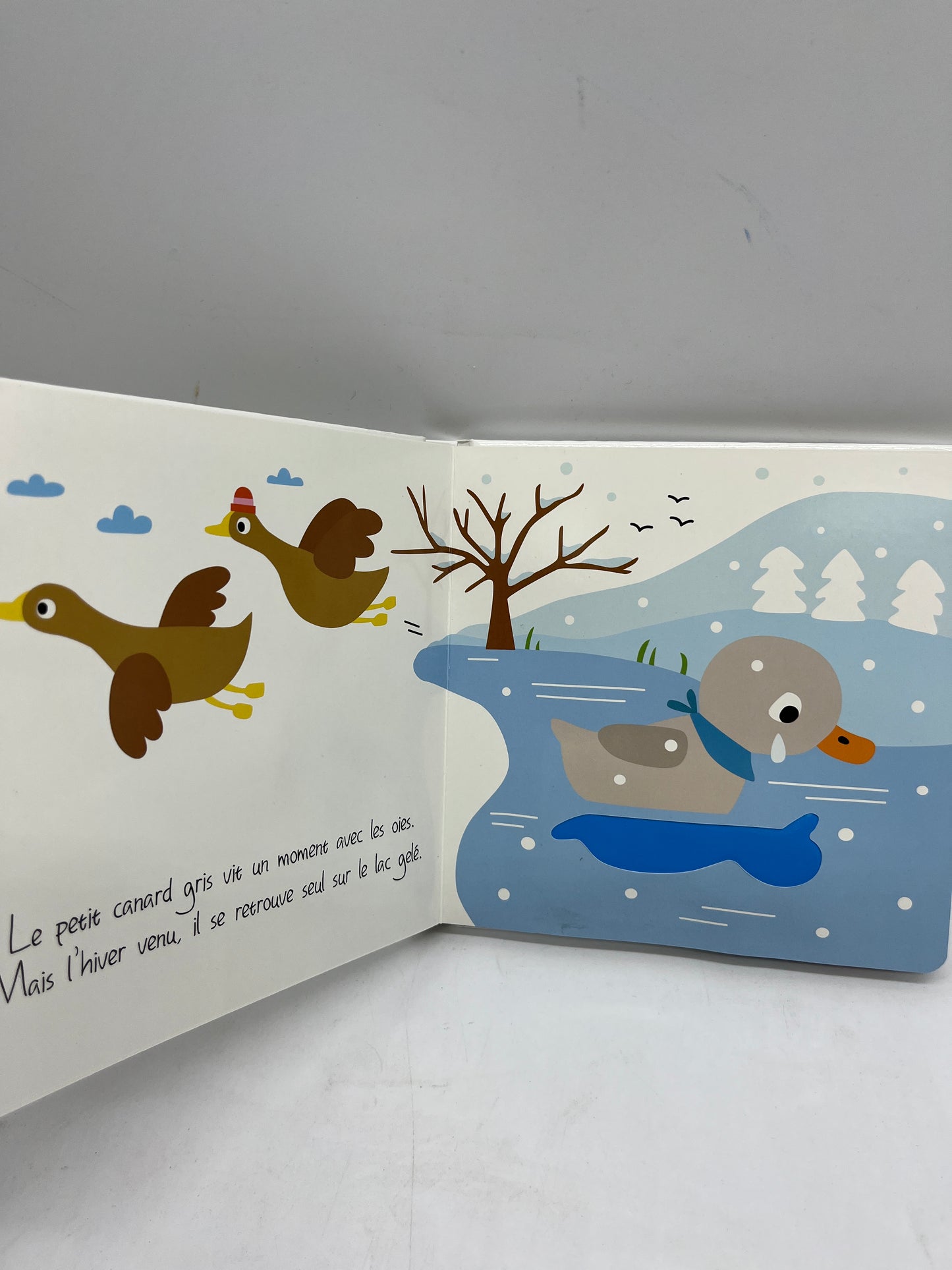 livre à toucher Ludique Les animaux Mon conte à toucher Mon vilan petit canard Neuf