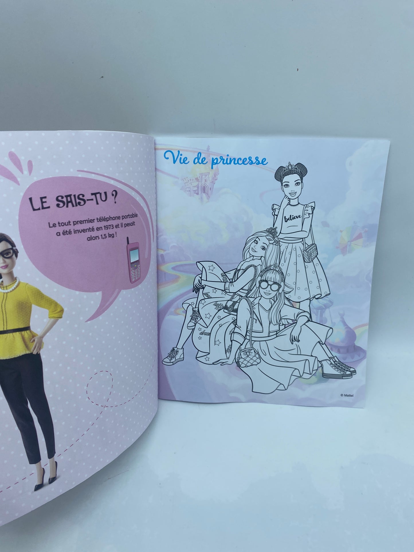 Livre d’activité Magazine Barbie 6 a 9 special coloriages Neuf ! 6/9 ans Prix boutique:5€50