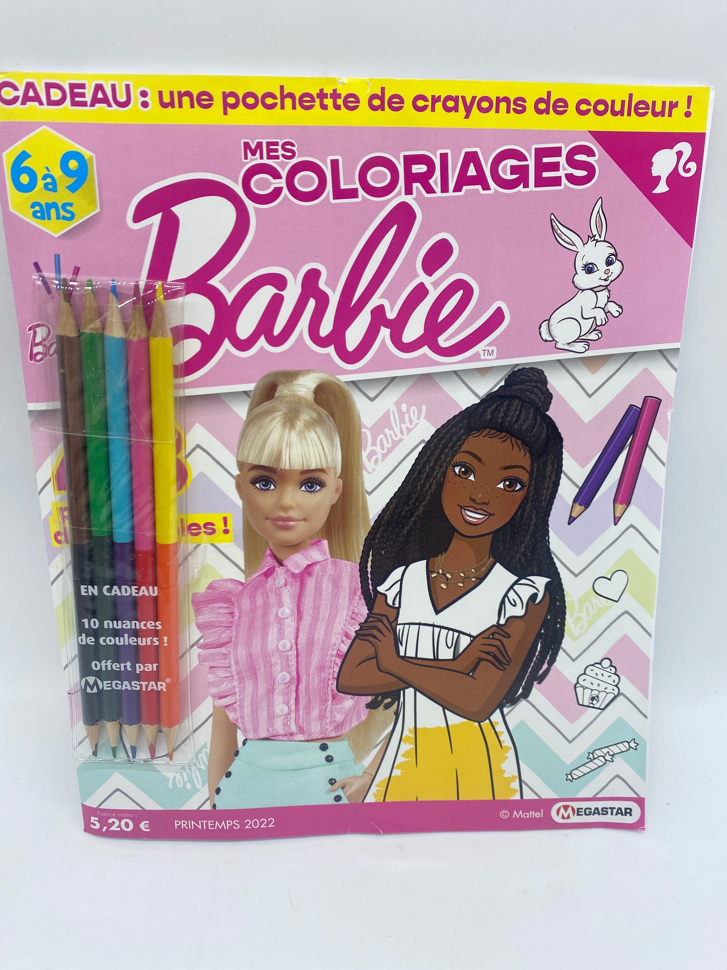 Livre d’activité Magazine Barbie 6 a 9 special coloriages Neuf ! 6/9 ans Prix boutique:5€50