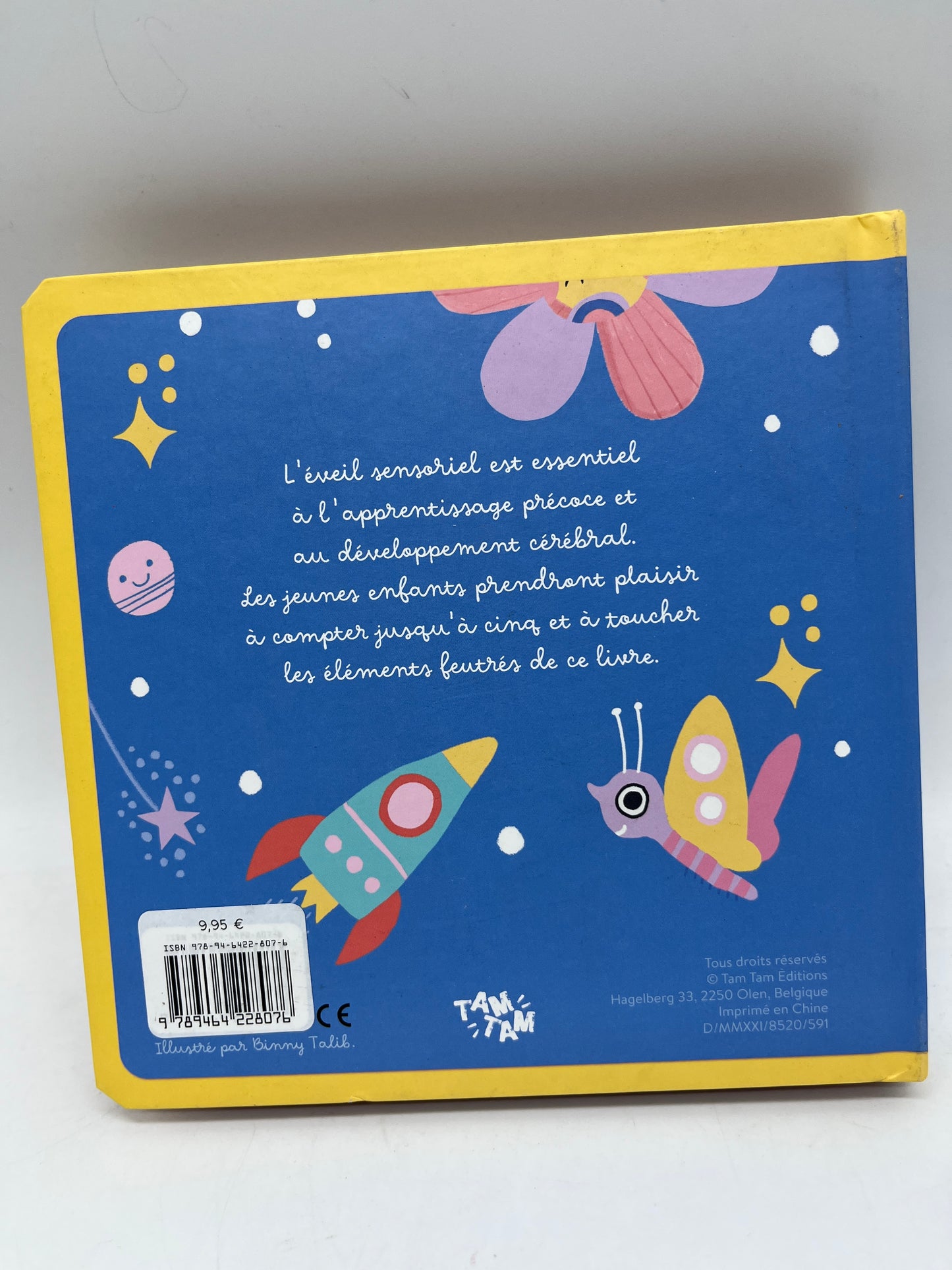 Livre Mon imagier à toucher Thème les chiffres 1/2/3 Neuf