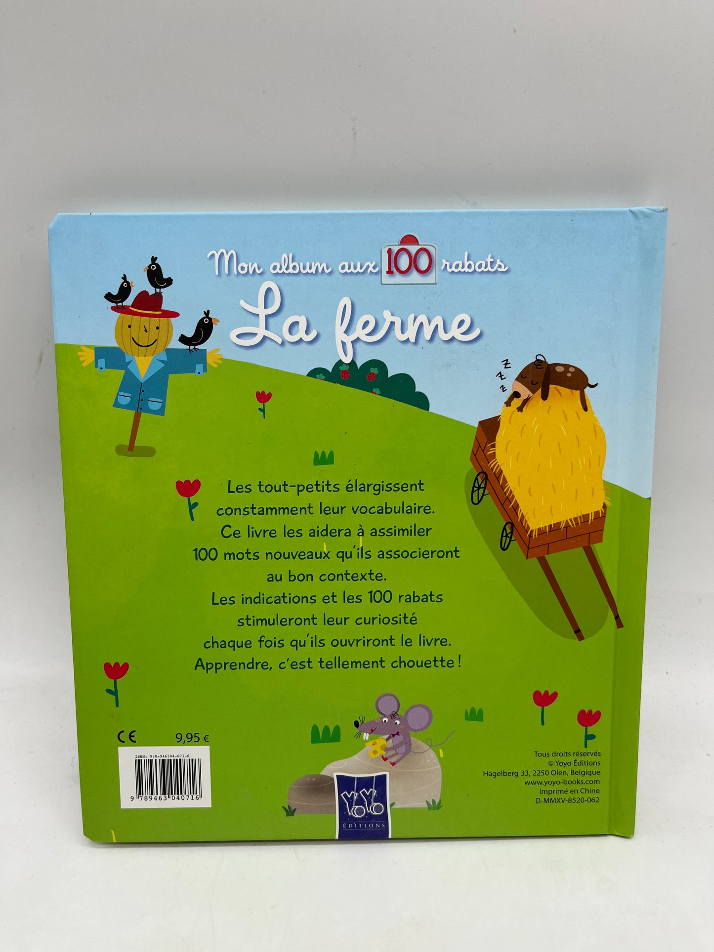 livre à toucher Rabats Ludique Mon album avec 100 rabats thème A la ferme Neuf