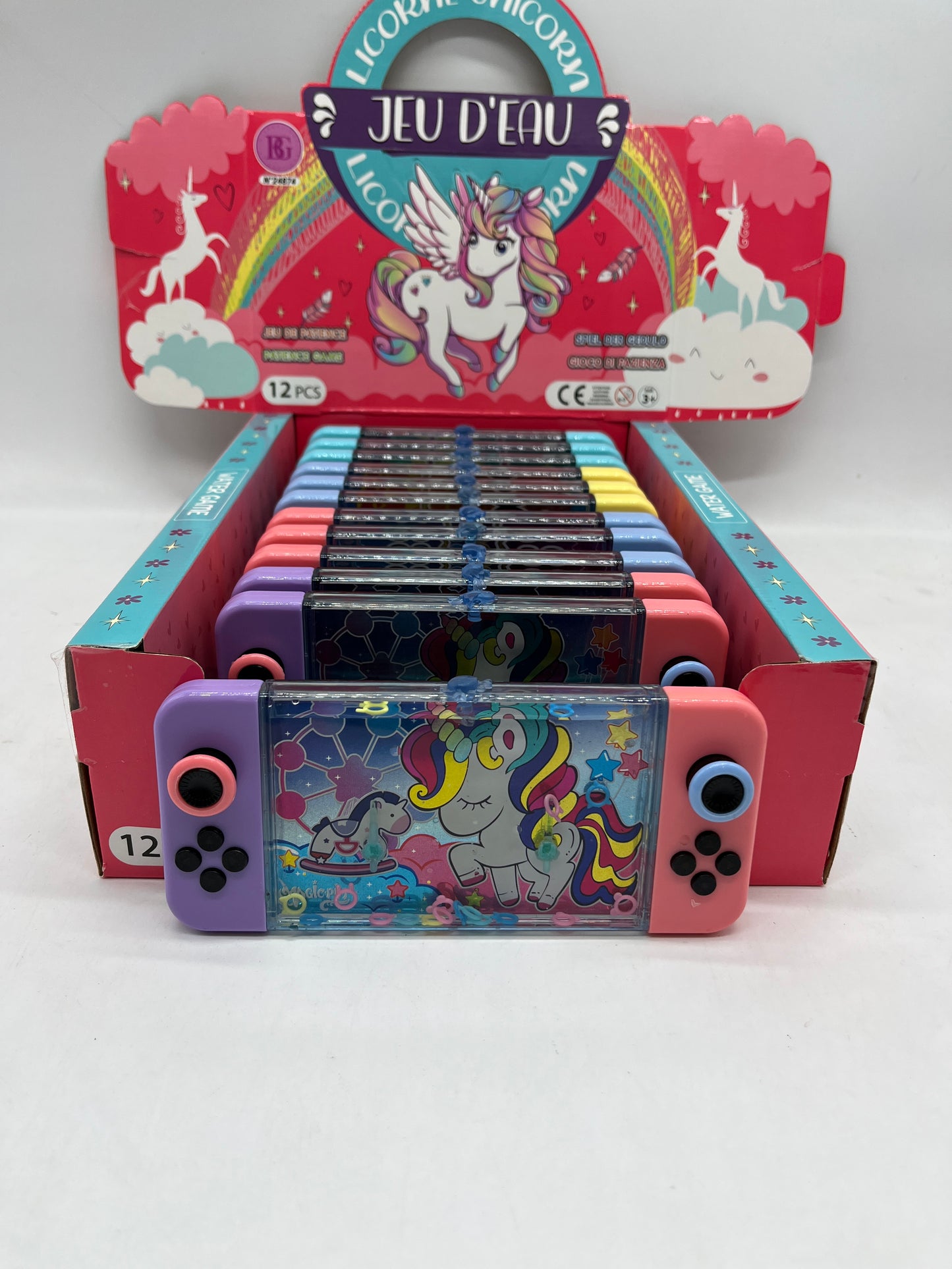 Jouet WaterGame jeu d’eau ludique en forme de switch modèle licorne 🦄 neuf avec étiquette!