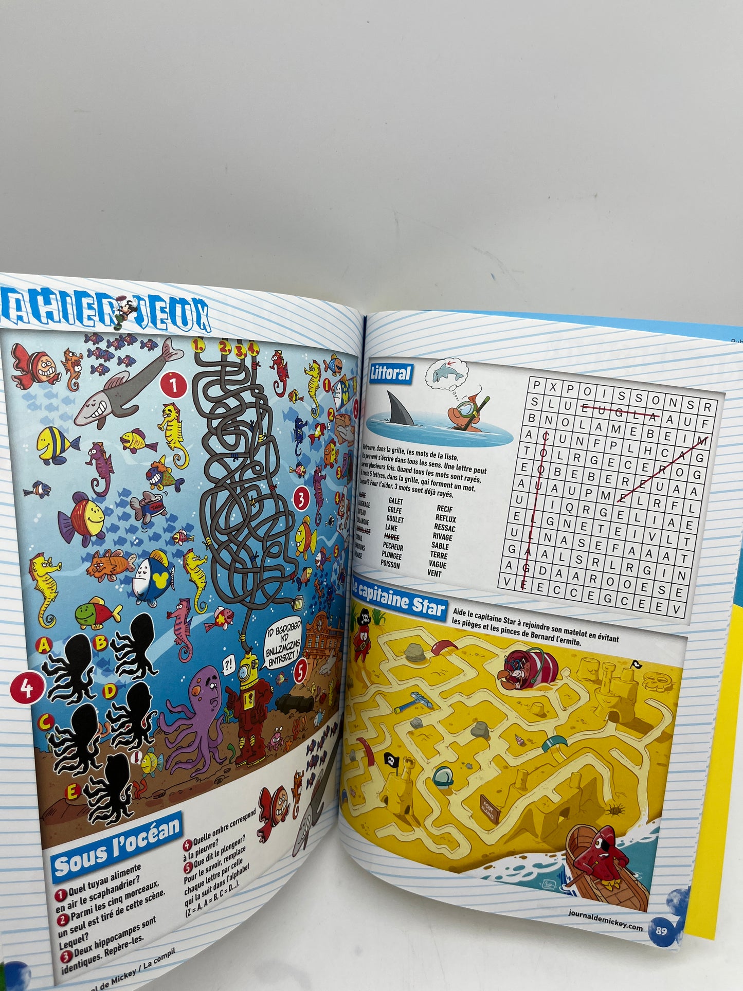 Livre d’activité Magazine BD le journal de mickey Spécial compilation de l’été NEUF !