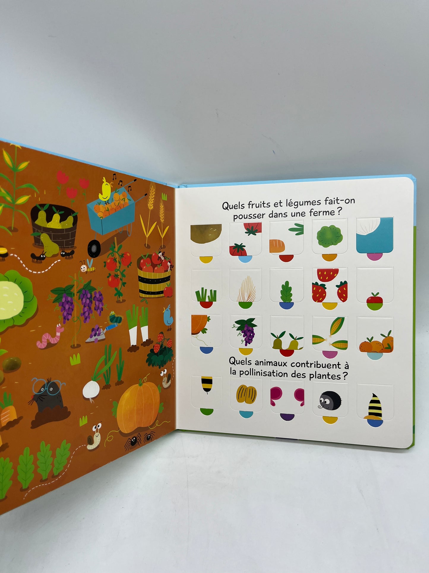 livre à toucher Rabats Ludique Mon album avec 100 rabats thème A la ferme Neuf