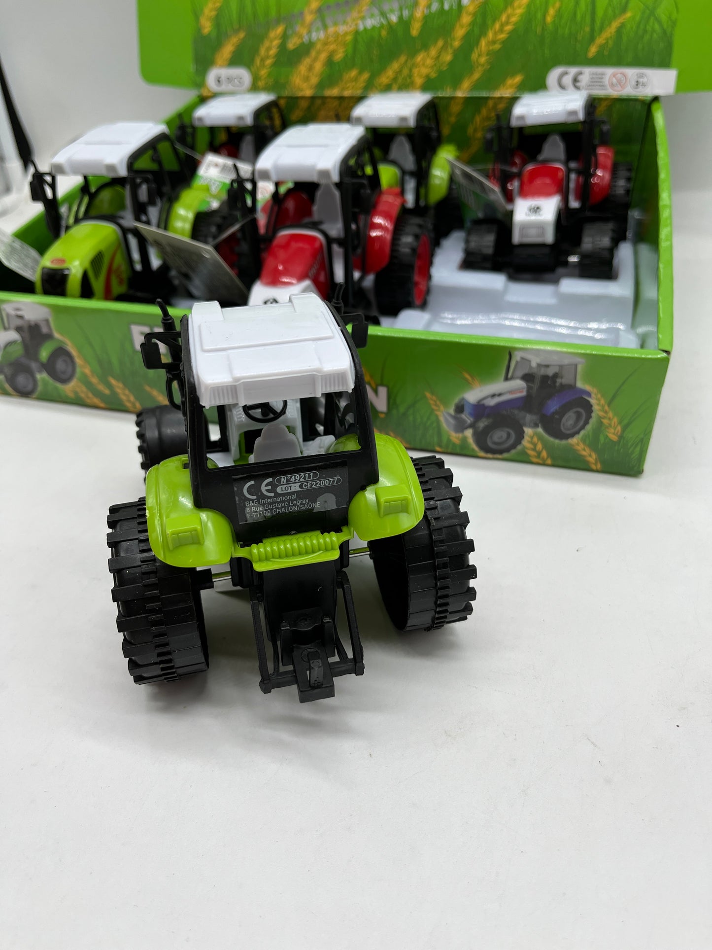 Jouet Véhicule engin agricole Tracteur à friction 14 cm Neuf