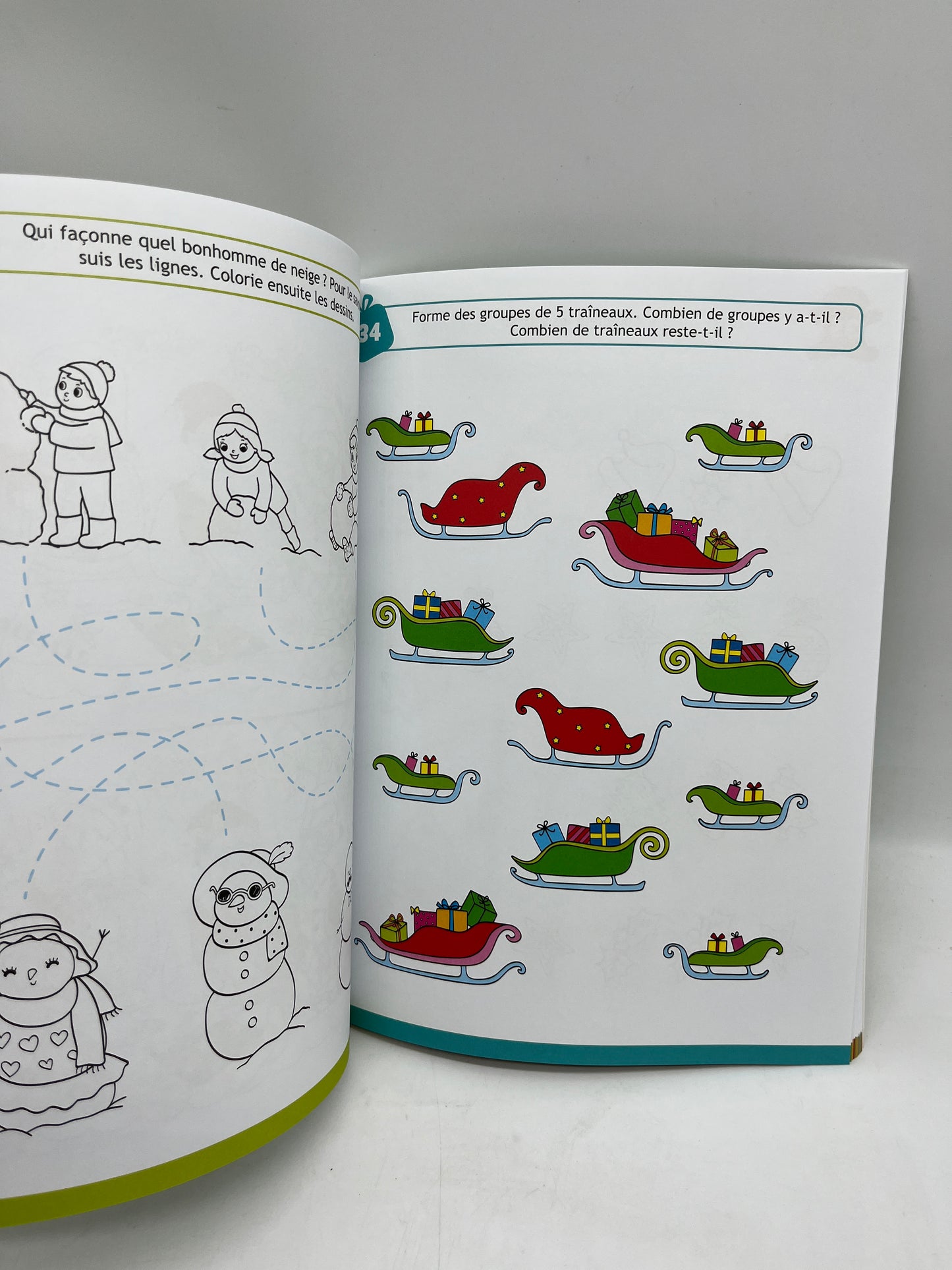livre d’activite 100 jeux amusant Joyeux Noël spécial Noël Neuf dès 4 ans on