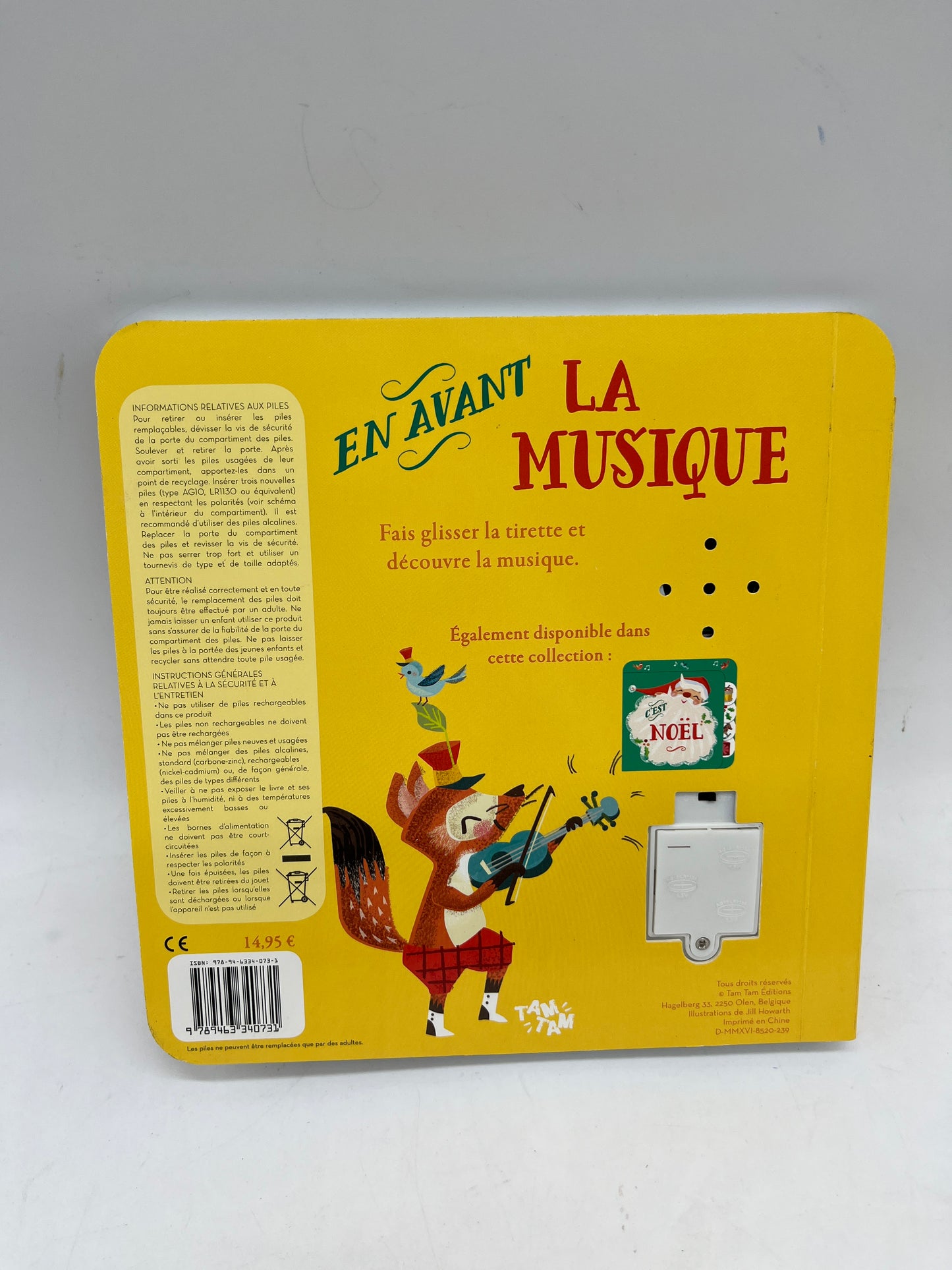 livre sonore Ludique avec tirette modèle en avant la musique Neuf