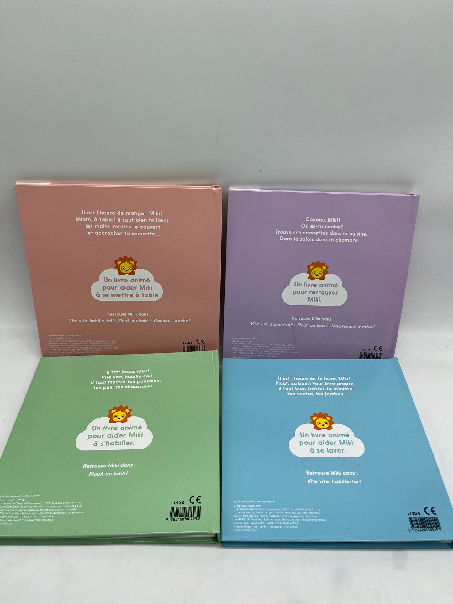 Lot de 4 livres Ludique Mon livre animé avec tirette Neuf