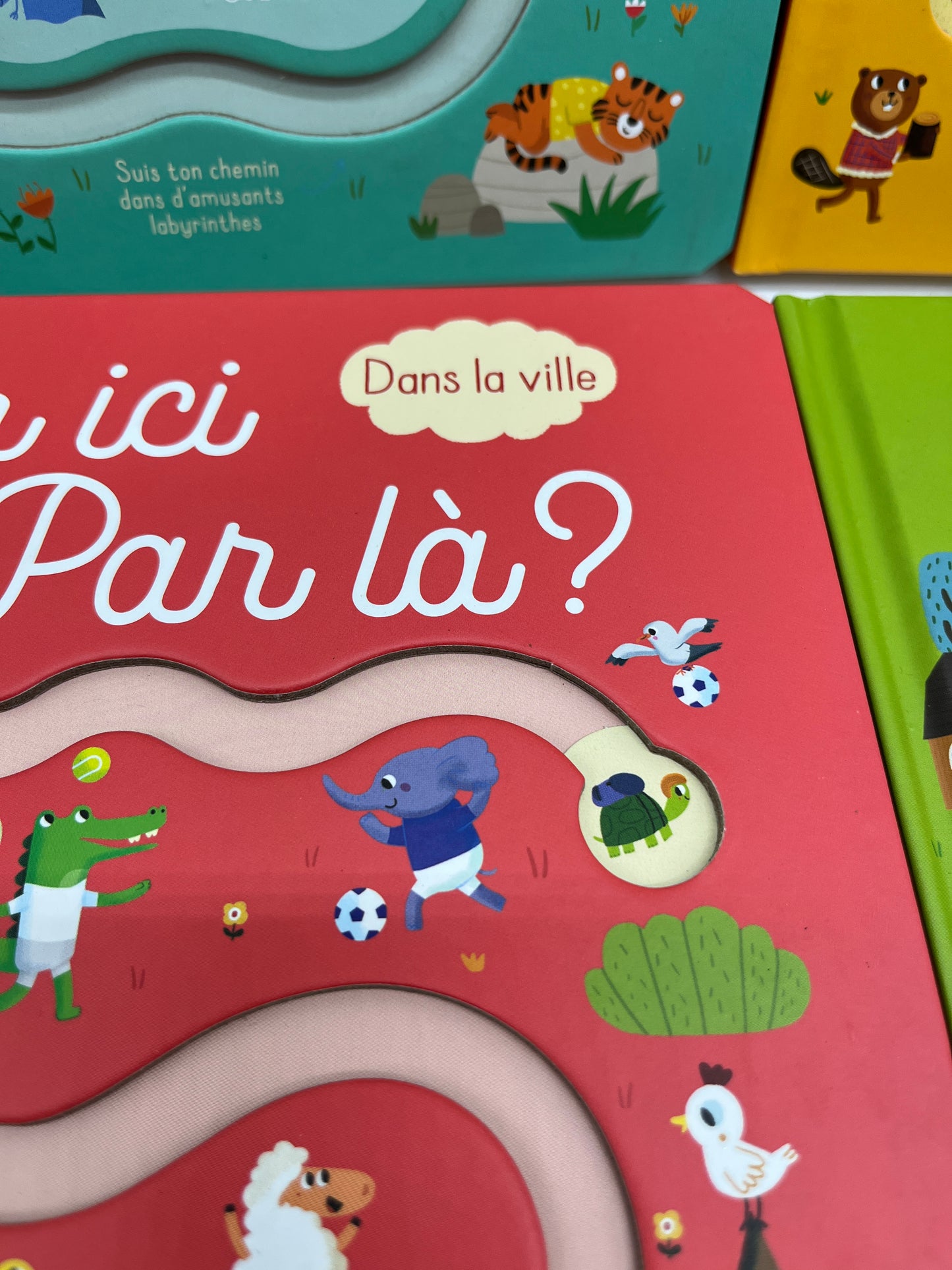 Lot de 4 livres Ludique Par ici ou par là? Avec son curseur Neuf