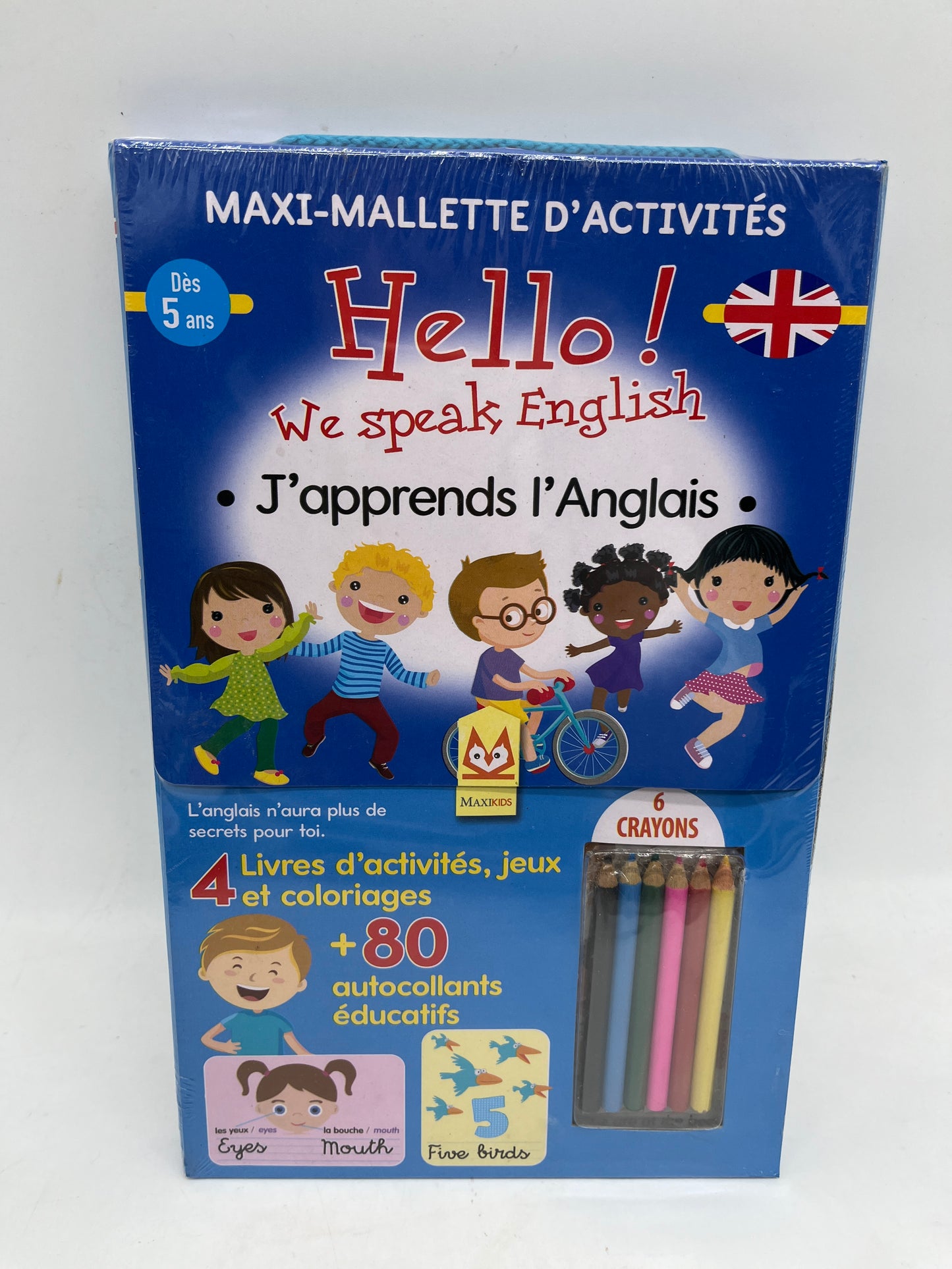 Maxi Mallette d’activités Hello I speak English thème Anglais Neuf sous blister