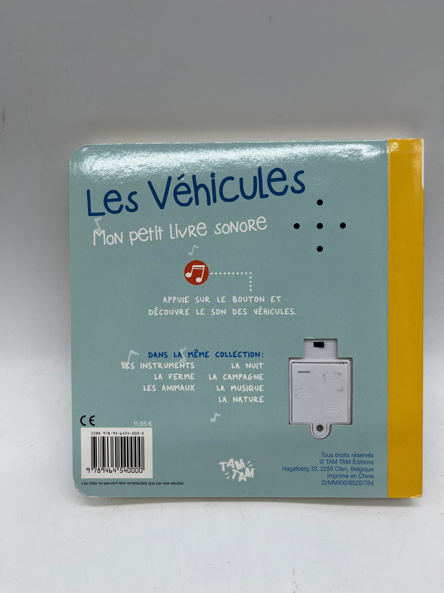Livre Sonore Mon petit livre sonore thème les véhicules ! Neuf édition Tam tam Jeunesse