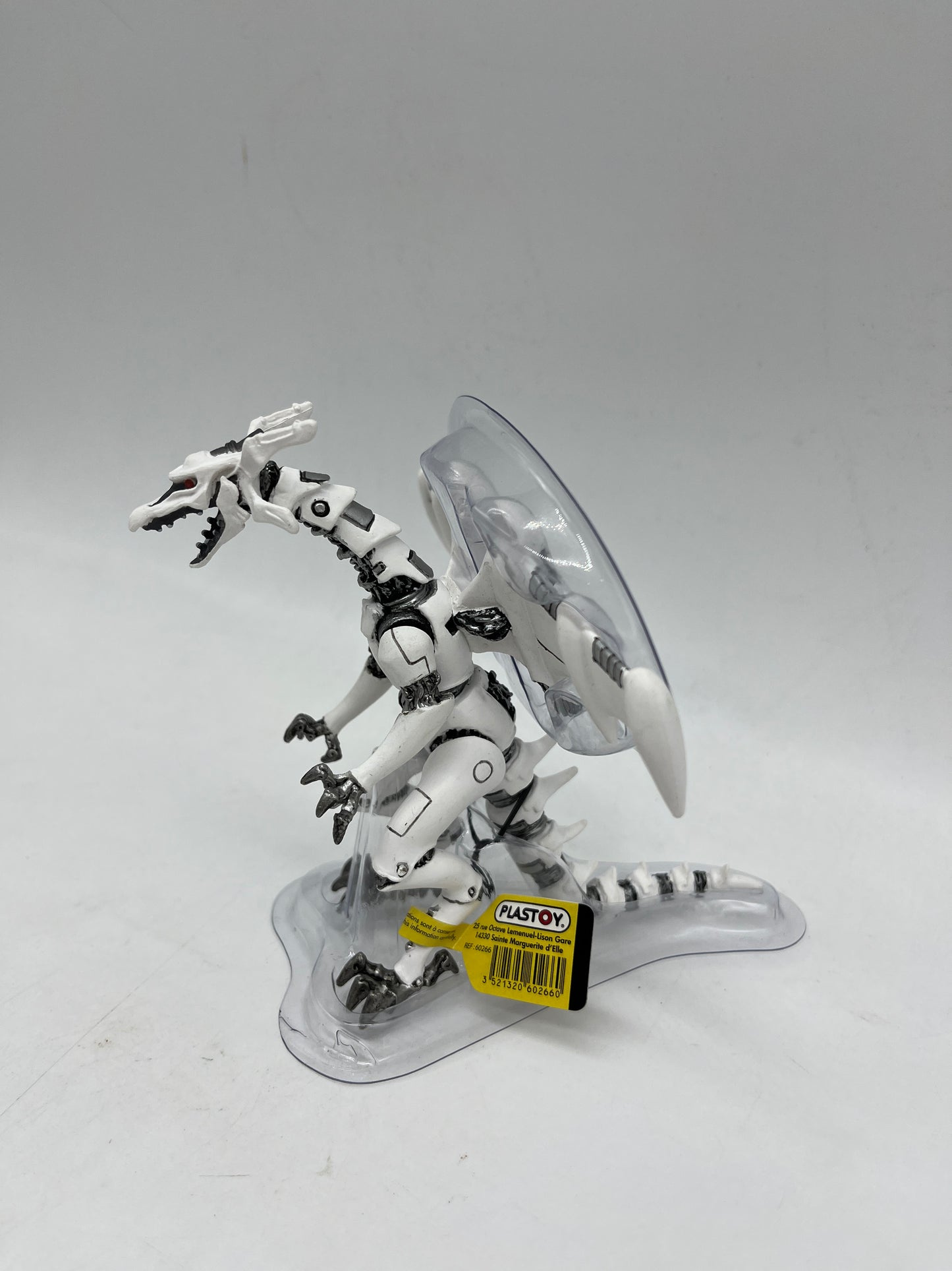 Figurine Plastoy Dragon Blanc du futur Neuf avec étiquette