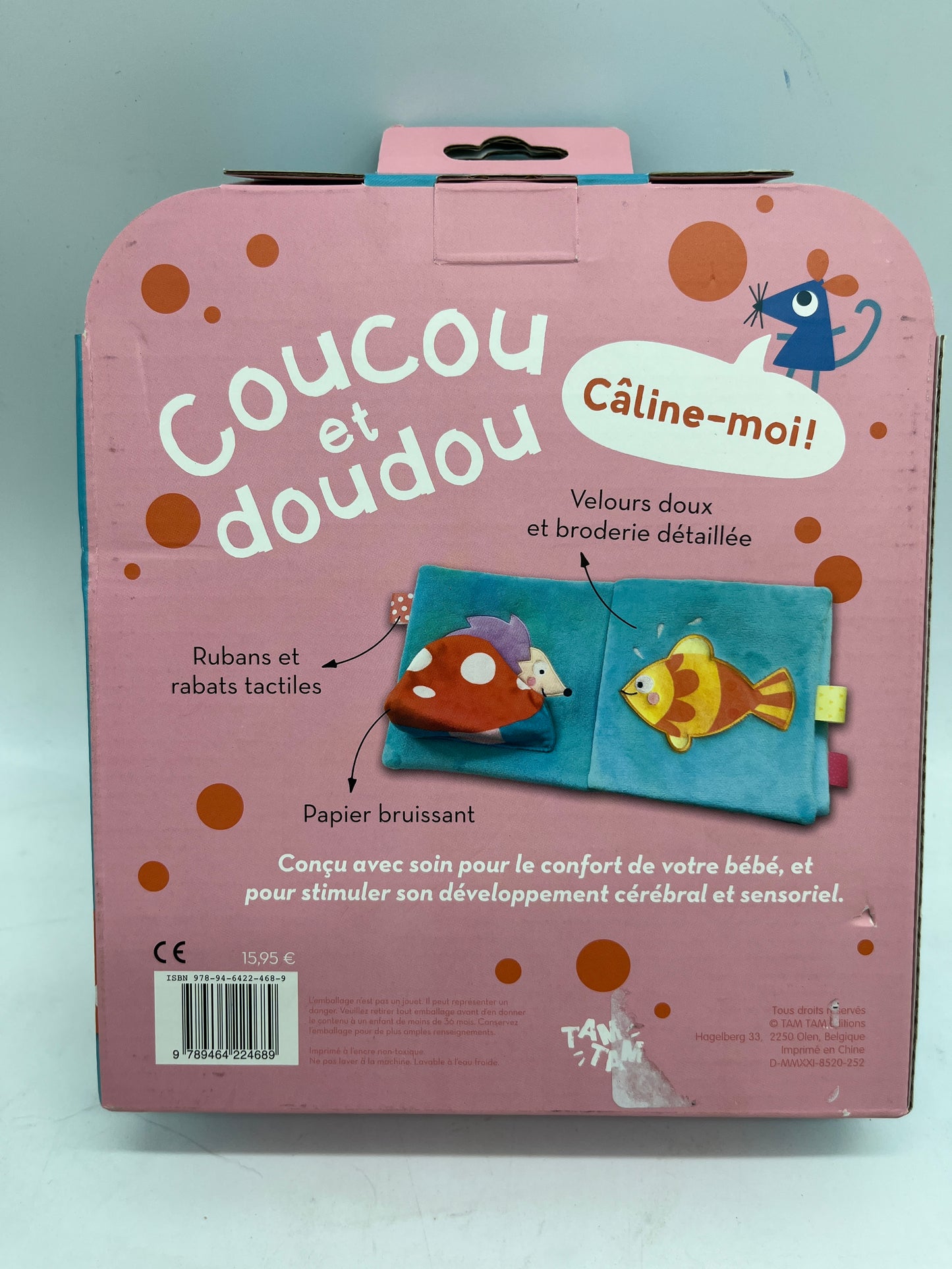 Coffret coucou et doudou câline moi modèle bleu Neuf