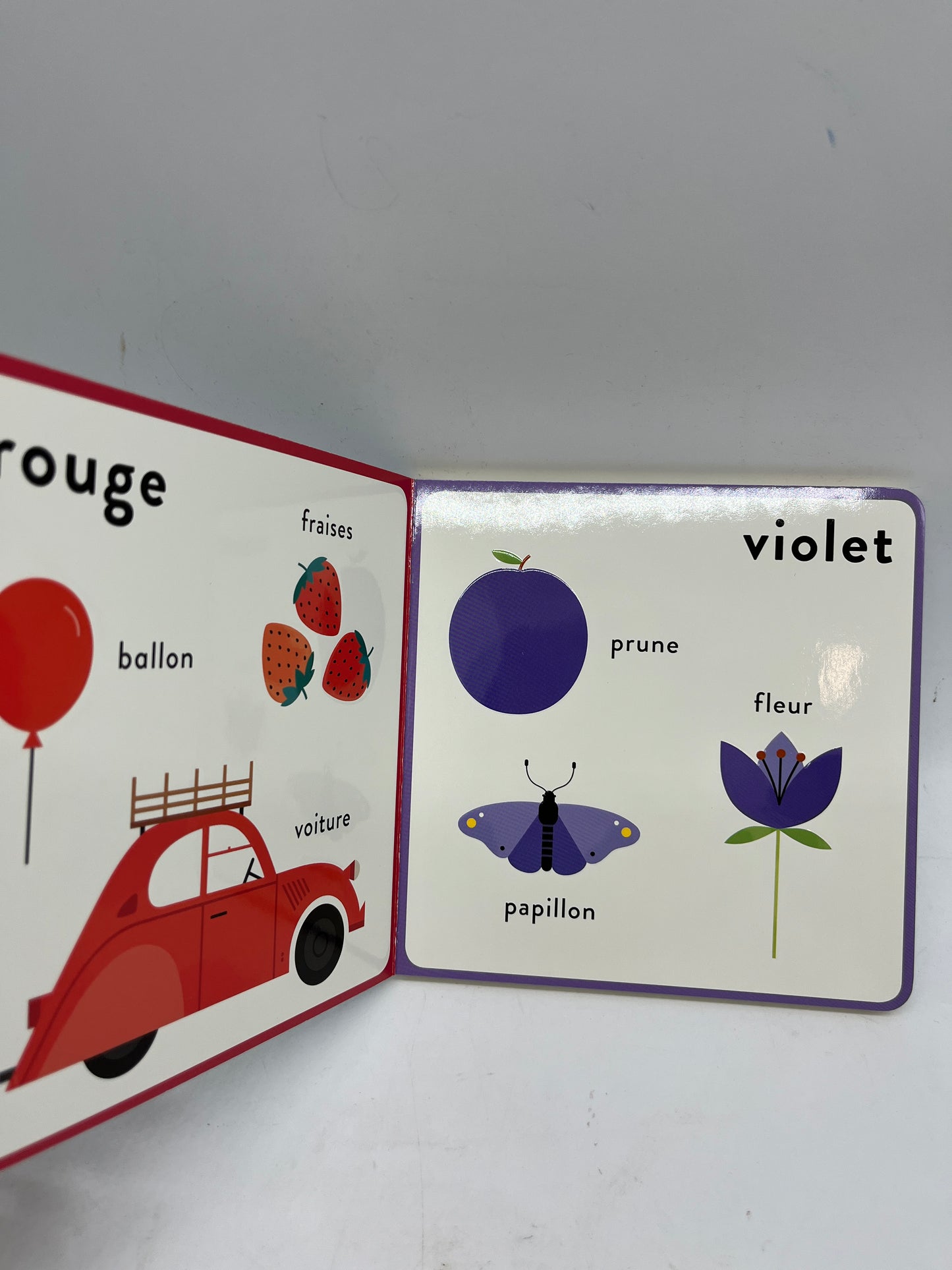 livre mes premières connaissances Imagier sur les couleurs Du bout des doigts éditions Kimone Neuf