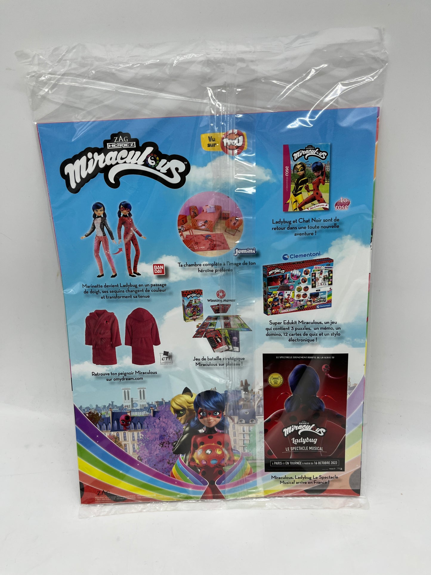 livre d’activité Magazine Le journal de lady bug Miraculous avec ses stickers Neuf !