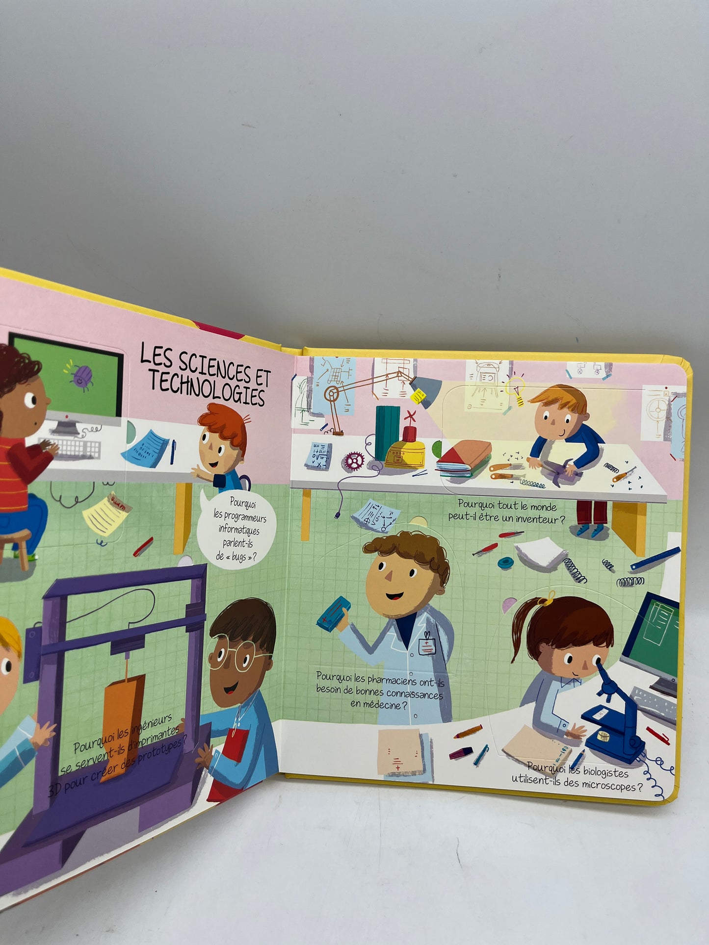 Livre Pourquoi ? Thème Mon travail de rêve livre question réponses avec plus de 30 rabats Neuf
