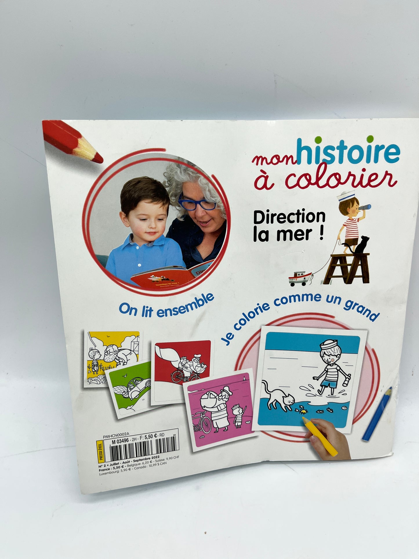 Livre d’activité Magazine Mon histoire à colorier avec ses crayons de couleurs Neuf