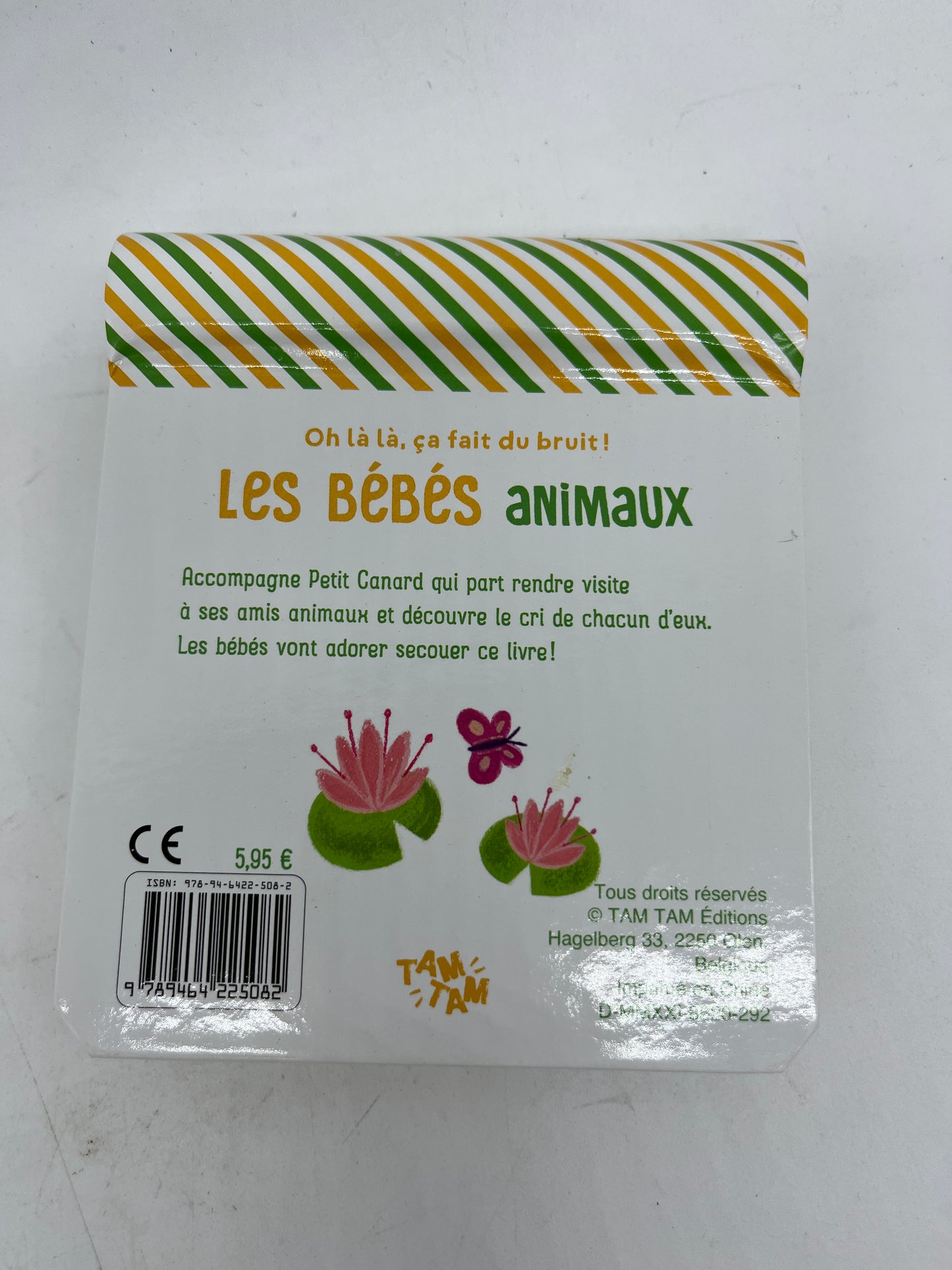 livre sonore Oh la la ça fait du bruit thème les bébés animaux format poche Neuf