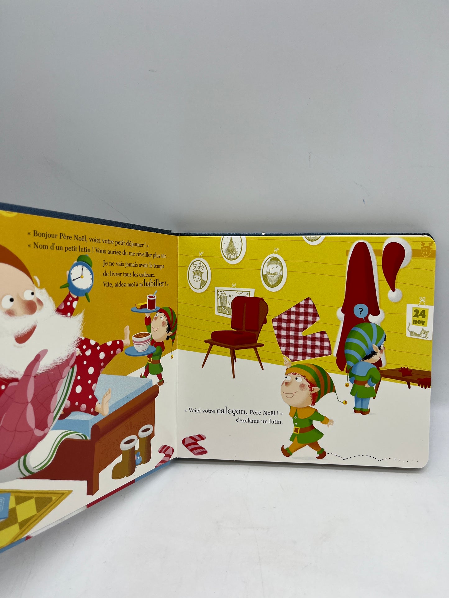 livre à toucher Dépêche toi Père Noël édition larousse Neuf
