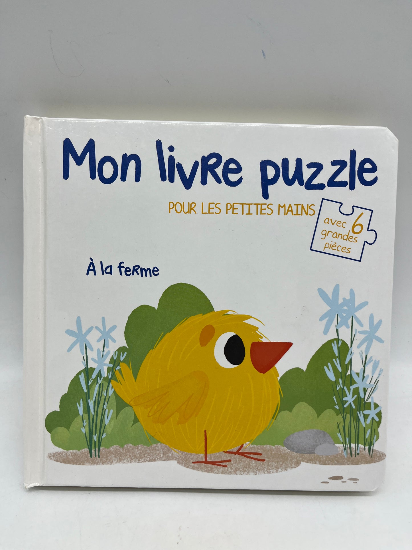 livre Puzzle tout cartonner thème A la ferme Neuf