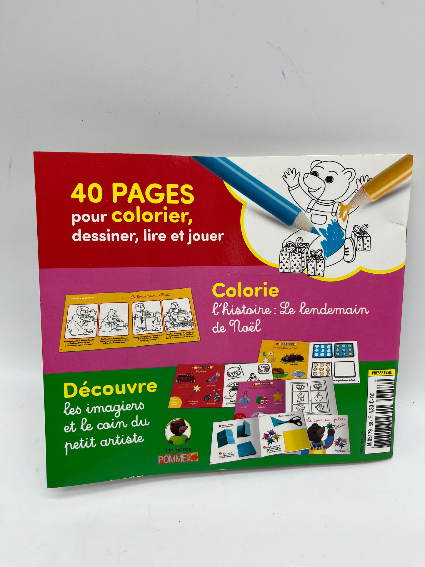 Livre d’activité magazine Les cahiers de Petit Ours Brun special Noël Neuf !