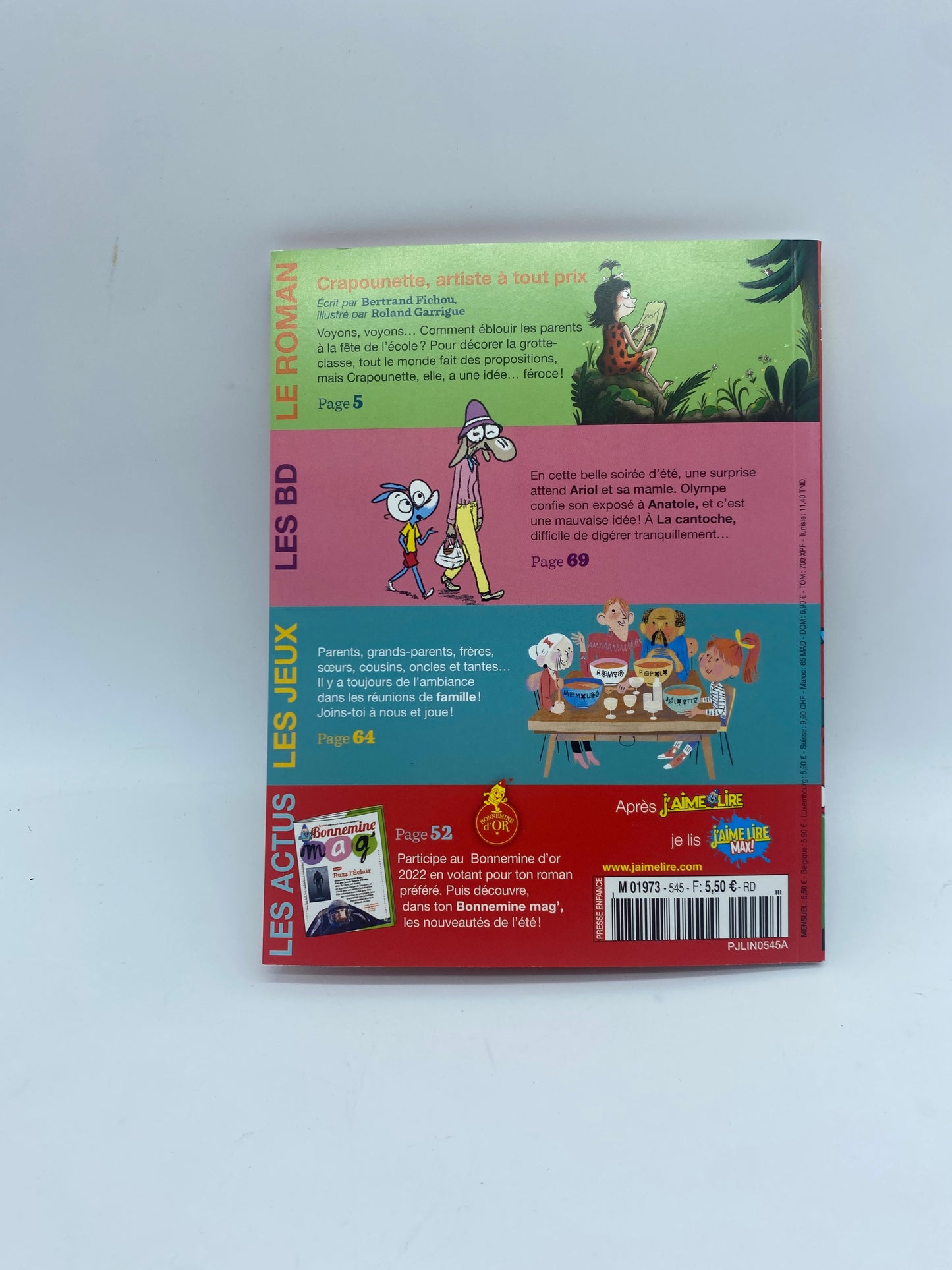 Livre d’activité Magazine J’aime lire numéro 545 juin 2022 abec BD Ariol Neuf !
