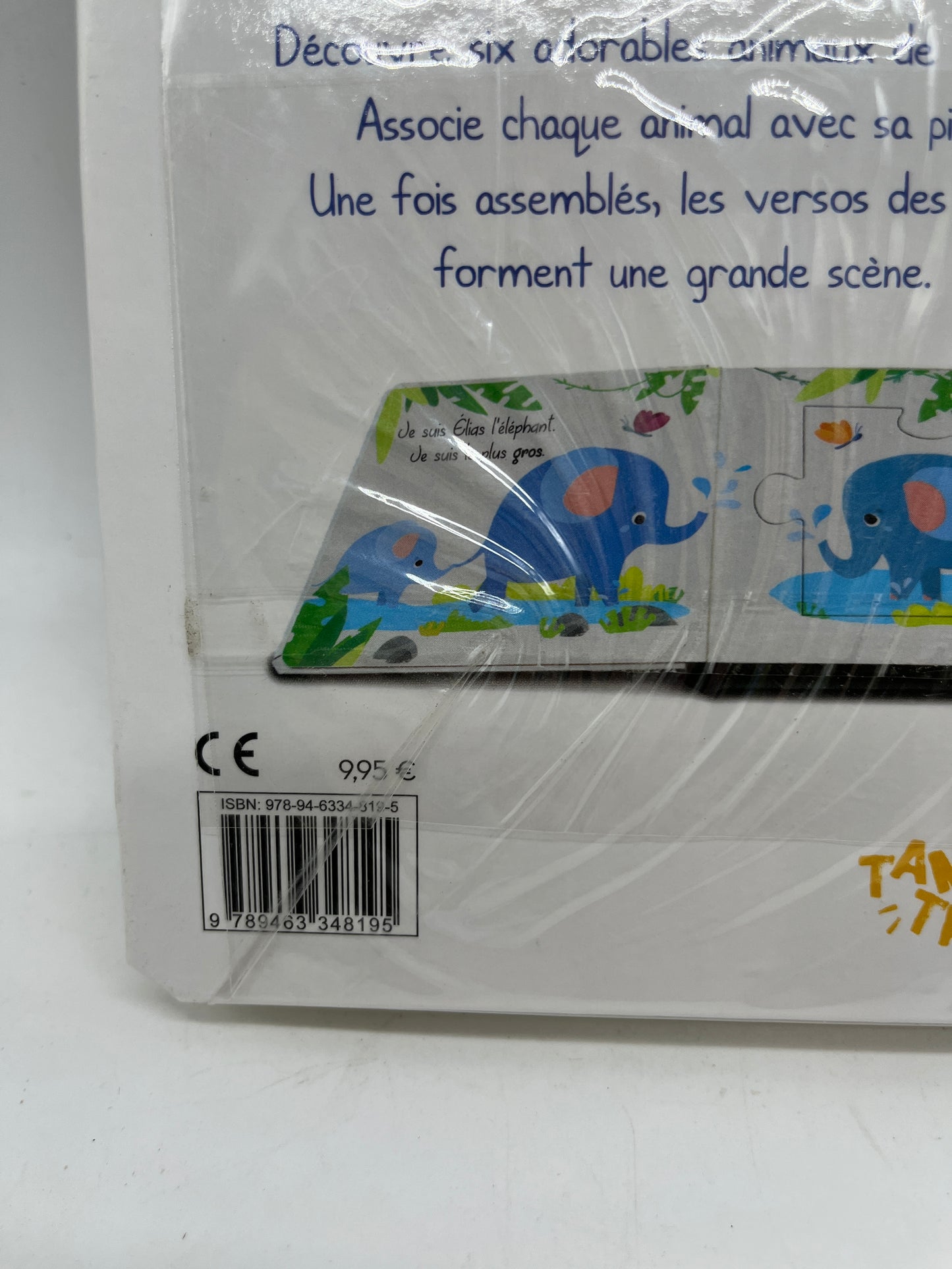livre Puzzle tout cartonner thème A la jungle Neuf