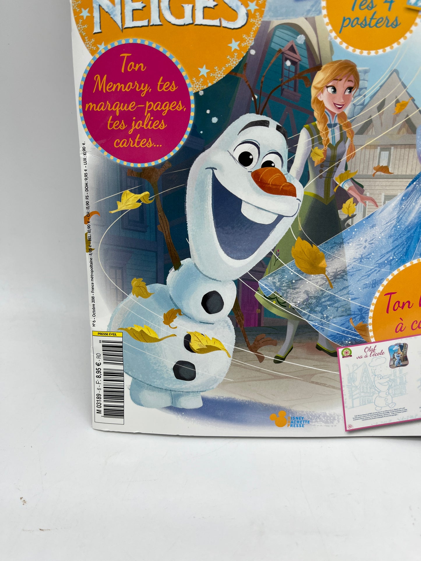 Livre d’activité Magazines Disney princesse Reine des neiges avec son set papeterie Neuf