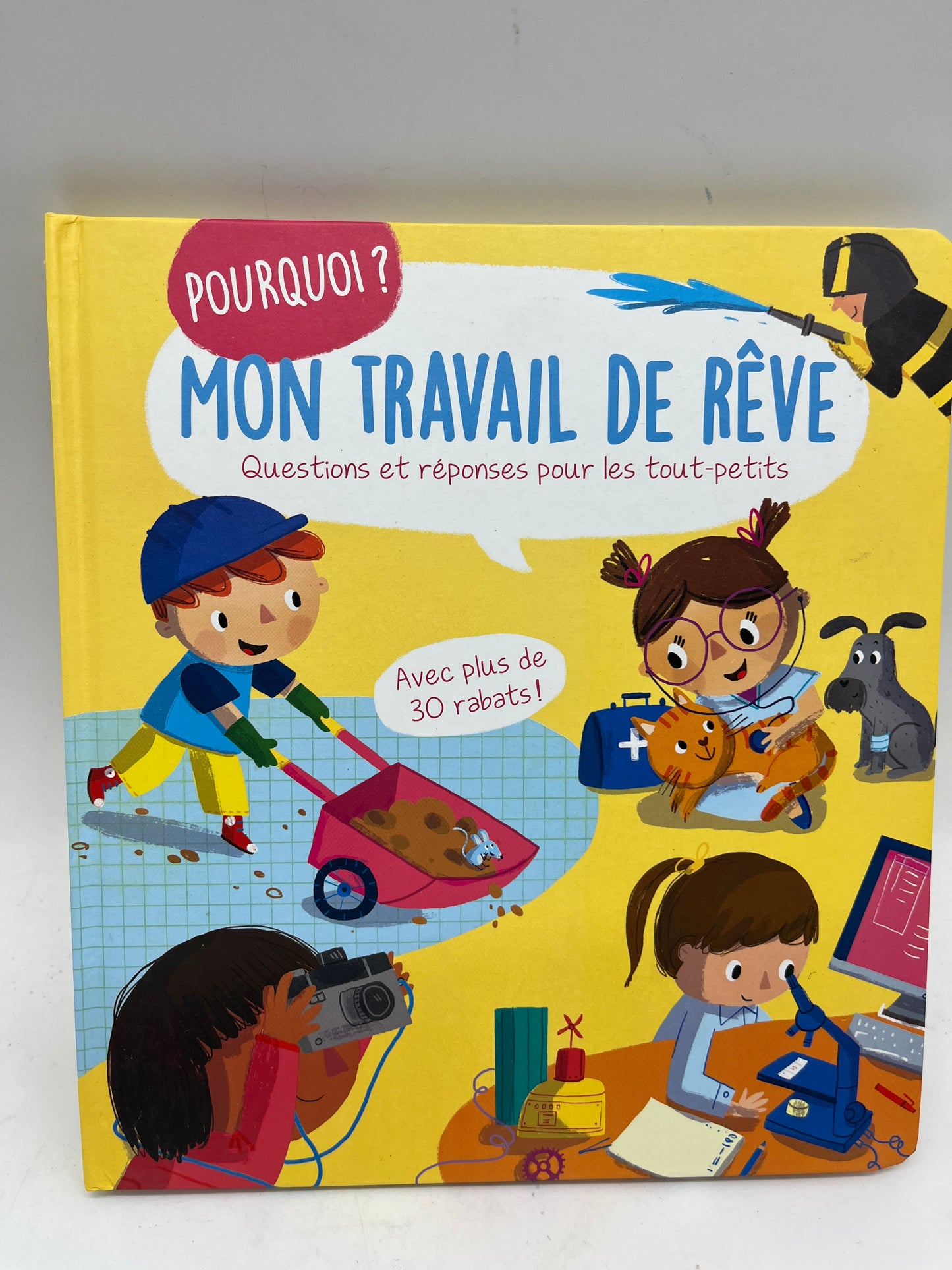 Livre Pourquoi ? Thème Mon travail de rêve livre question réponses avec plus de 30 rabats Neuf