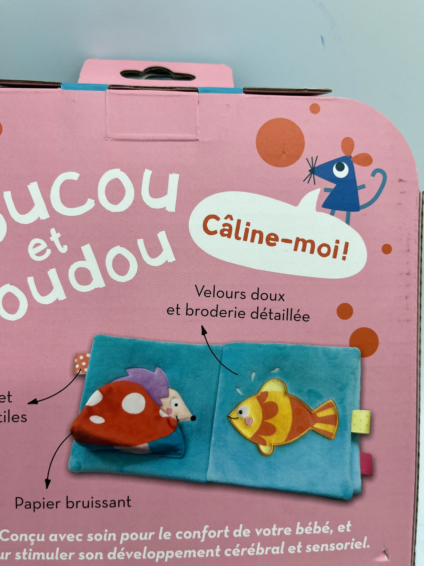 Coffret coucou et doudou câline moi modèle bleu Neuf
