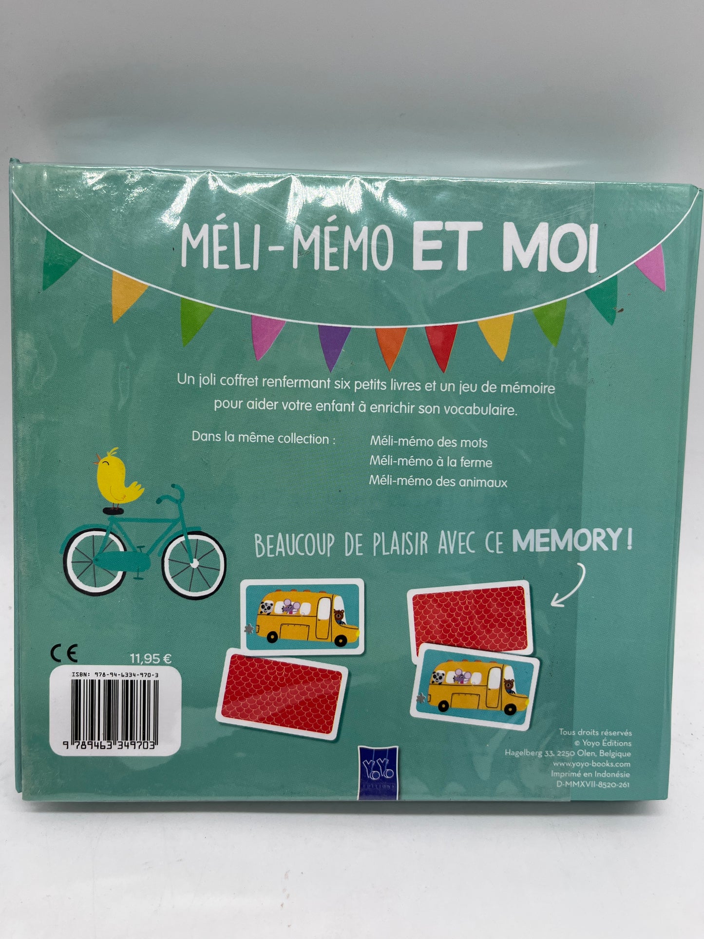 Coffre Méli-Melo et moi Ma petite bibliothèque et mon mémory