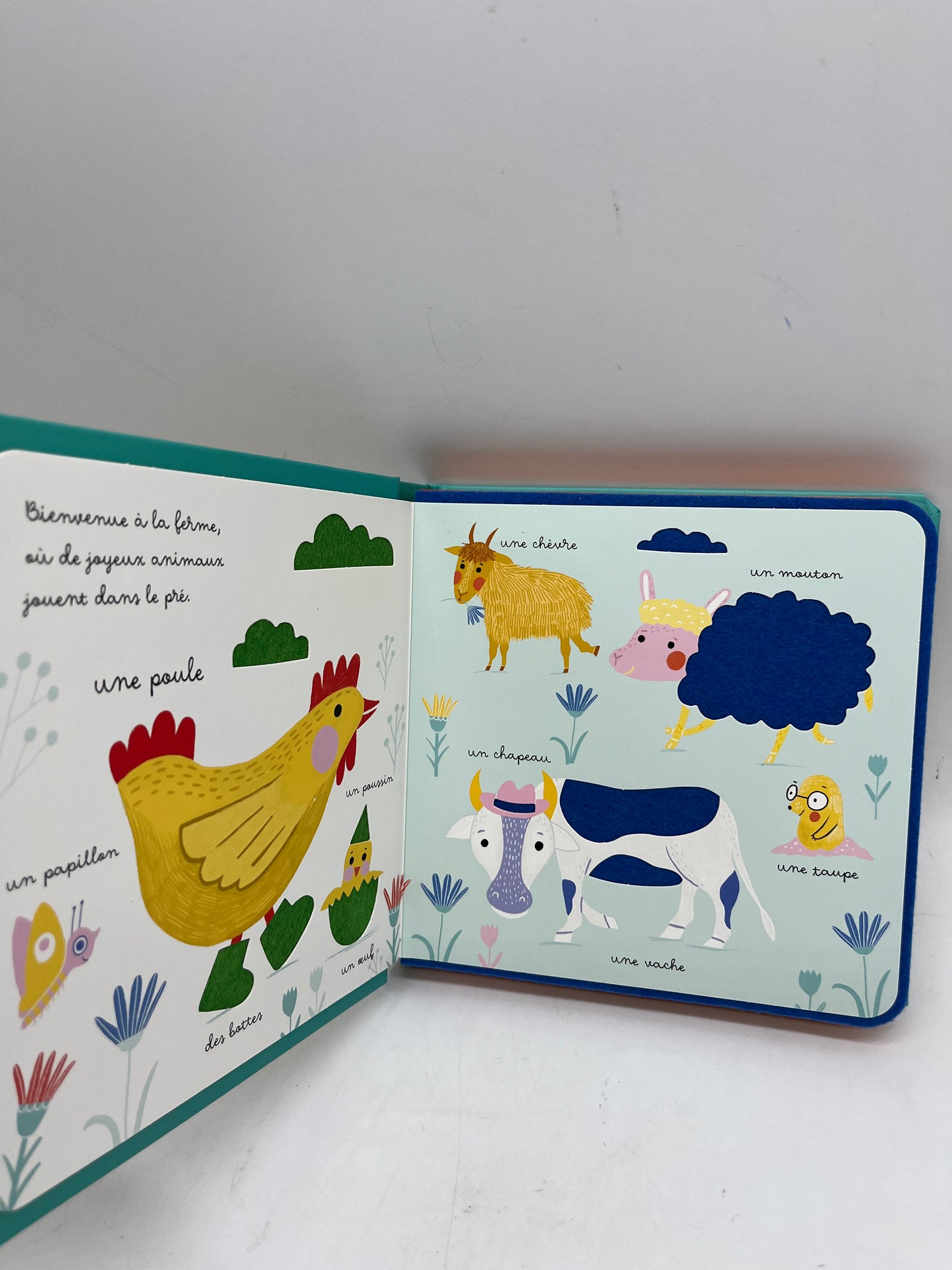 Livre Mon imagier à toucher Thème à la ferme Neuf