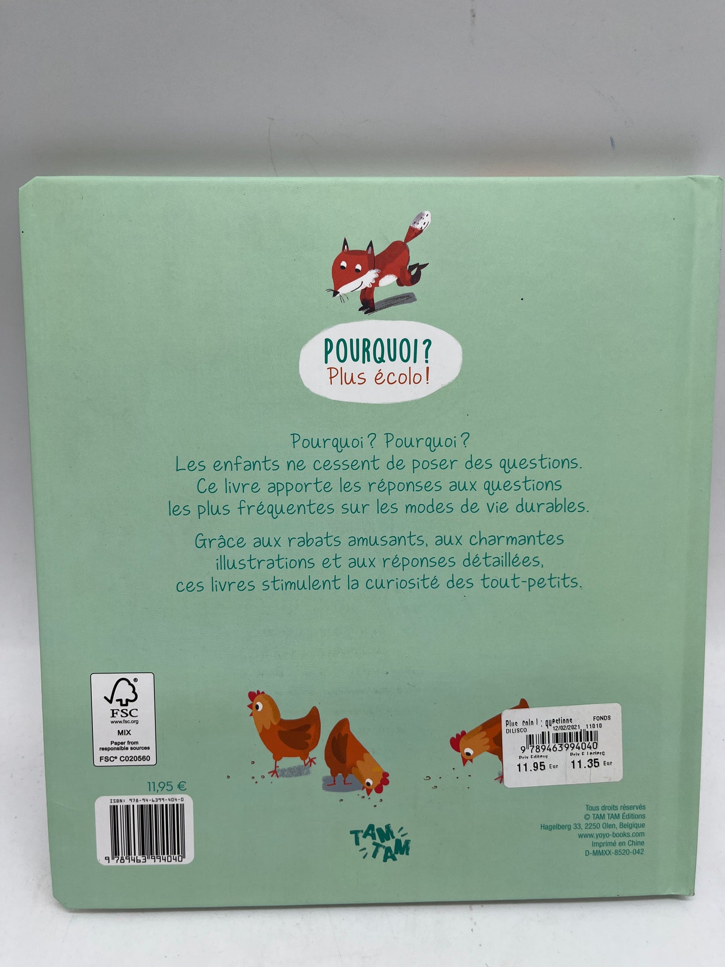 Livre Pourquoi ? Thème Plus ecolo livre question réponses avec plus de 30 rabats Neuf