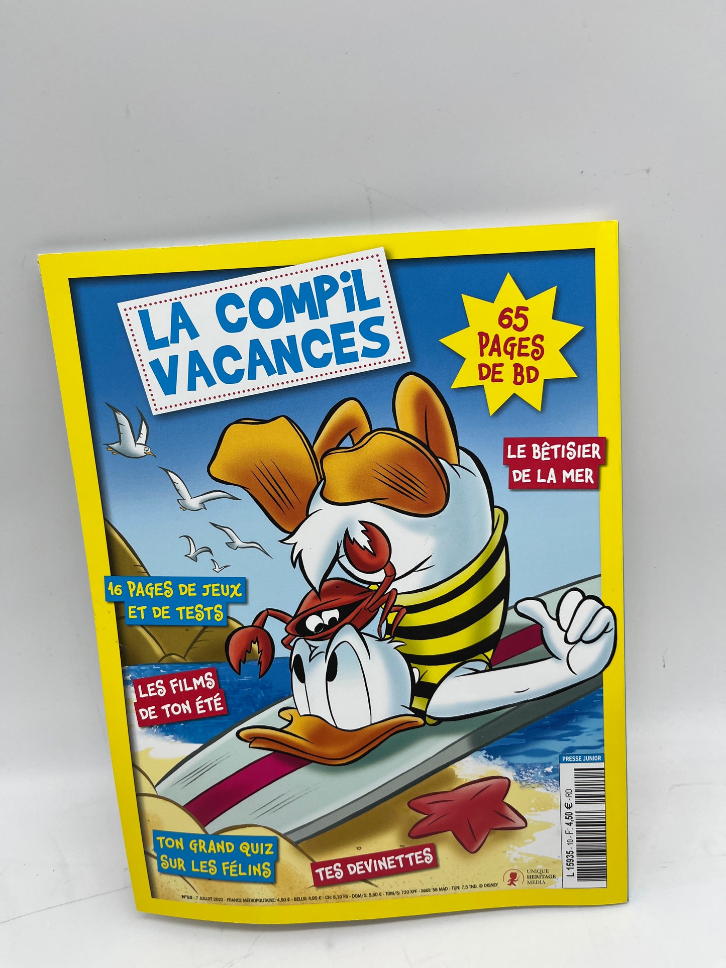 Livre d’activité Magazine BD le journal de mickey Spécial compilation de l’été NEUF !
