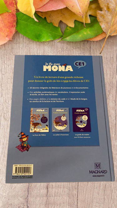 Livre Je lis avec Mona Niveau CE1 livre de la lecture Edition Magnard edition
