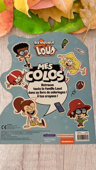 Livre de coloriage Bienvue chez les Loud Neuf !