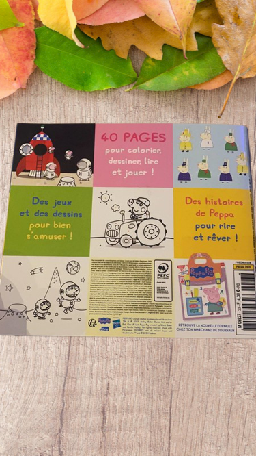 Livre souple de coloriage Peppa pig dans l'espace Neuf