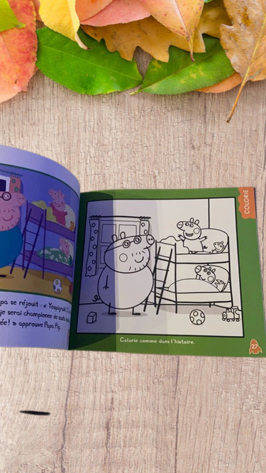 Livre souple de coloriage Peppa pig dans l'espace Neuf