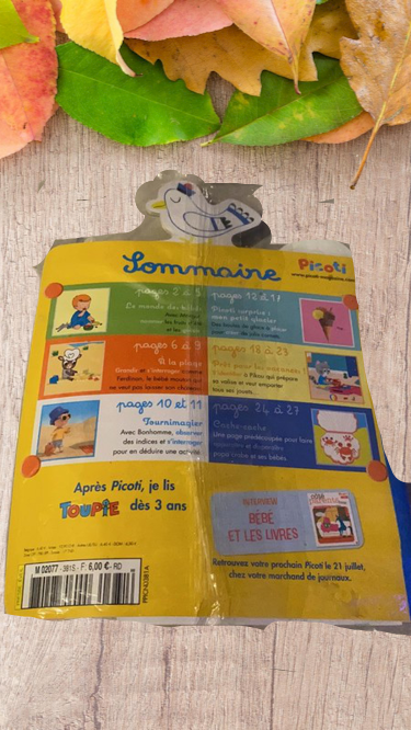Magazine Picoti avec son set de plage Jeux activité histoires Neuf ! 9 mois à 3 ans