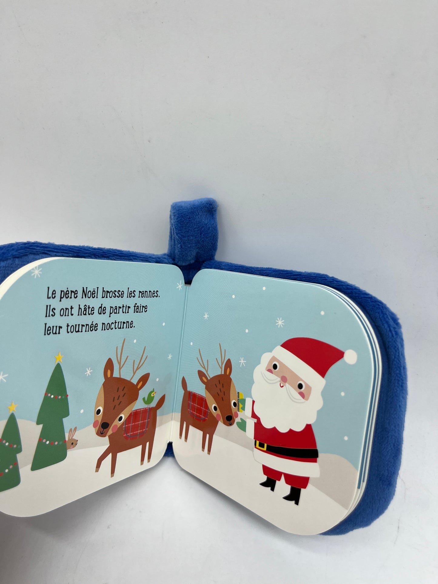 Mini livre pour bébé couverture toute douce histoire le père Noël collection Bébé Noël Neuf