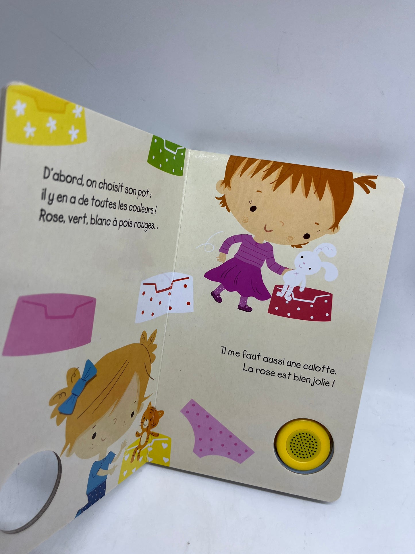 Livre Sonore Mon petit livre sonore sur le pot les filles la propreté ! Neuf édition