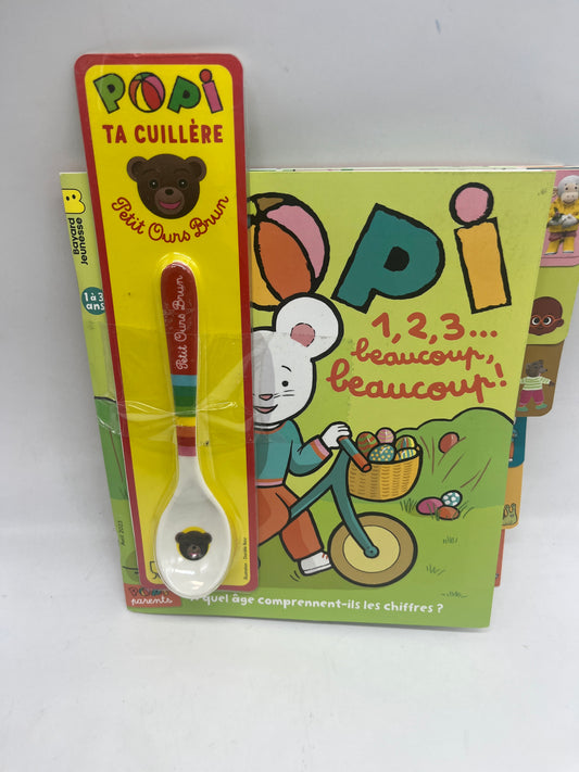 livre d’activité Magazine POPI  spécial printemps avec sa cuillère Petit Ours brun Neuf !